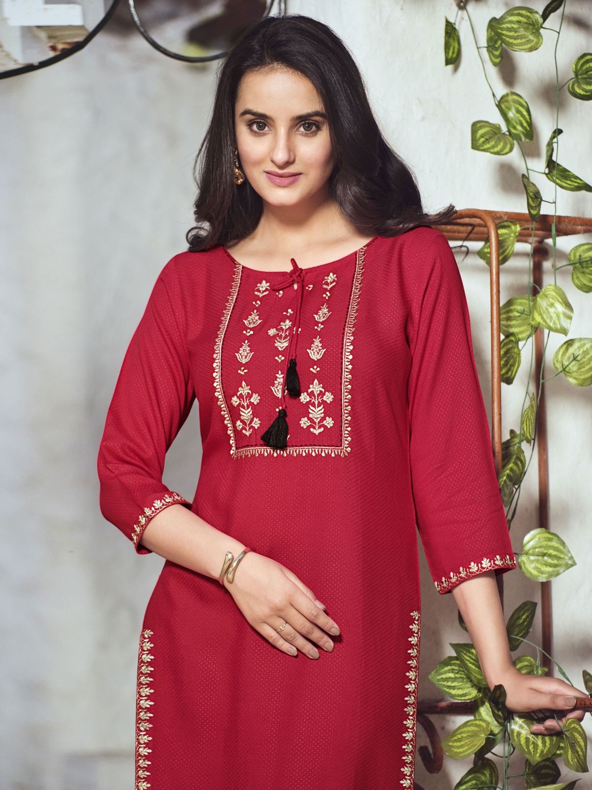Florance By Wooglee 12001-12006 Designer Kurtis Catalog